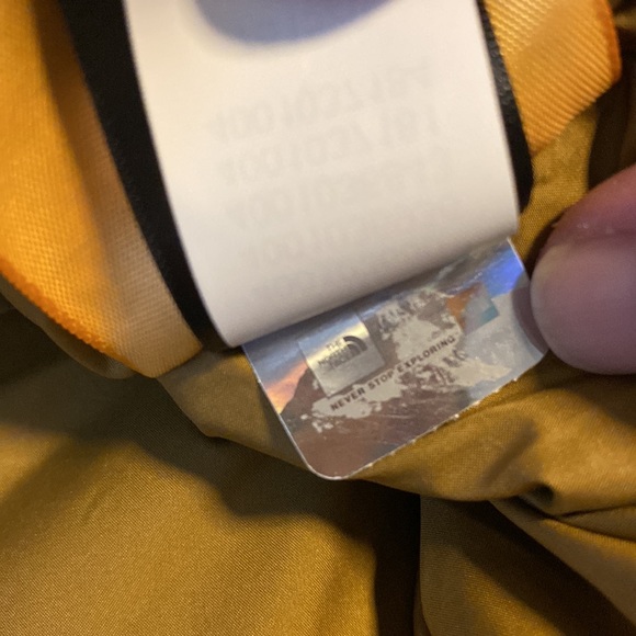 NWT North Face Puffer JacketEco Nuptse LE Mens Large Summit Gold Brown - Picture 9 of 9